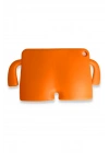BFS  iPad 10.2 (7.nesil) Kılıf Karakter Tablet Silikon - Turuncu