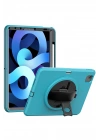 BFS  iPad 2022 10.9 (10.nesil) Kılıf Hand Strap Tablet Kılıfı - Turkuaz