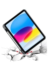 BFS iPad 2022 10.9 (10.nesil) Kılıf Kalemlikli Mars Tablet Kılıfı - Siyah