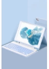 BFS  iPad 5 Air 9.7 Kılıf KC01 Smart Klavyeli Tablet Kılıfı - Mavi