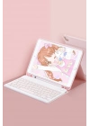 BFS  iPad 5 Air 9.7 Kılıf KC01 Smart Klavyeli Tablet Kılıfı - Pembe