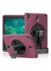 BFS  iPad 5 Air 9.7 Kılıf Strap-C Otterbox Tablet Kapak - Mürdüm