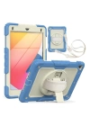 BFS  iPad 5 Air 9.7 Kılıf Strap New Tablet Kapak - Mavi