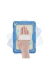 BFS  iPad 5 Air 9.7 Kılıf Strap New Tablet Kapak - Mavi