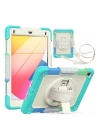 BFS  iPad 5 Air 9.7 Kılıf Tablet Rainbow Kapak - Turkuaz