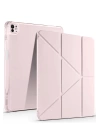 BFS iPad Air 13 (2024) Kılıf Kalemlikli Mars Tablet Kılıfı - Rose Gold