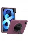 BFS iPad Pro 11 (2018) Kılıf Hand Strap Tablet Kılıfı - Mürdüm