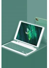 BFS  iPad Pro 11 (2022) Kılıf KC01 Smart Klavyeli Tablet Kılıfı - Koyu Yeşil