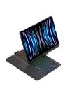 BFS  iPad Pro 11 (2024) F11 ATS Kılıf Magic Dönen Klavyeli Tablet Kılıf - Siyah
