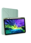 BFS  iPad Pro 12.9 (2021) Kılıf Kalemlikli Mars Tablet Kılıfı - Açık Yeşil