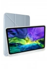 BFS  iPad Pro 12.9 (2021) Kılıf Kalemlikli Mars Tablet Kılıfı - Mavi