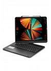 BFS  iPad Pro 12.9 (2021) Kılıf Magic Dönen Klavyeli Tablet Kılıf - Siyah