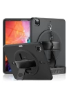 BFS  iPad Pro 12.9 (2021) Kılıf Strap-C Otterbox Tablet Kapak - Siyah