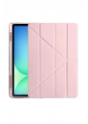 BFS iPad Pro 13 (2024) Kılıf Kalemlikli Hugo Tablet Kılıfı - Rose Gold