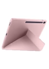 BFS iPad Pro 13 (2024) Kılıf Kalemlikli Hugo Tablet Kılıfı - Rose Gold
