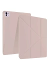 BFS  iPad Pro 13 (2024) Kılıf Kalemlikli Mars Tablet Kılıfı - Rose Gold