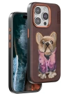 BFS  iPhone 11 Cute Desenli Kapak - Koyu Kahve