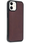BFS  iPhone 11 Kılıf Aras Deri Kapak - Bordo