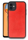 BFS  iPhone 11 Kılıf Aras Deri Kapak - Kırmızı