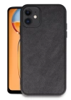 BFS  iPhone 11 Kılıf Aras Deri Kapak - Siyah