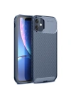 BFS  iPhone 11 Kılıf Auto Focus Karbon Kapak - Lacivert