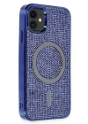 BFS  iPhone 11 Kılıf Diamond Magsafe Kapak - Lacivert