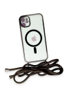 BFS  iPhone 11 Kılıf Divo Lazer Askılı Magsafe Kapak - Siyah