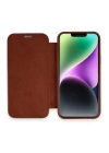 BFS  iPhone 11 Kılıf Dolpin Kapaklı - Kahverengi
