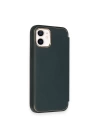 BFS  iPhone 11 Kılıf Dolpin Kapaklı - Koyu Yeşil