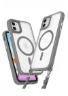 BFS iPhone 11 Kılıf Enka Magsafe Silikon Kılıf - Titan Gri