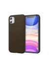 BFS  iPhone 11 Kılıf First Silikon - Kahverengi