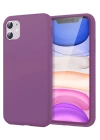 BFS  iPhone 11 Kılıf First Silikon - Mürdüm