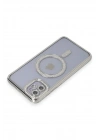 BFS  iPhone 11 Kılıf Joke Simli Magneticsafe Kılıf - Gümüş