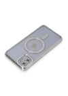 BFS  iPhone 11 Kılıf Joke Simli Magneticsafe Kılıf - Gümüş