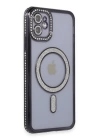 BFS  iPhone 11 Kılıf Joke Simli Magneticsafe Kılıf - Siyah