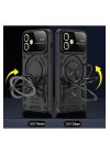 BFS  iPhone 11 Kılıf Joy Lens Standlı Kapak - Koyu Yeşil