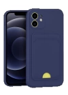 BFS  iPhone 11 Kılıf Kelvin Kartvizitli Silikon - Lacivert