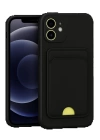 BFS  iPhone 11 Kılıf Kelvin Kartvizitli Silikon - Siyah