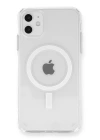 BFS  iPhone 11 Kılıf Magneticsafe Şeffaf Silikon - Şeffaf