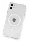 BFS  iPhone 11 Kılıf Magneticsafe Şeffaf Silikon - Şeffaf
