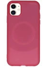 BFS  iPhone 11 Kılıf Maya Karbon Kapak - Bordo
