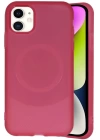 BFS  iPhone 11 Kılıf Maya Karbon Kapak - Bordo
