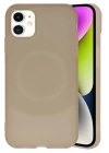 BFS  iPhone 11 Kılıf Maya Karbon Kapak - Kahverengi