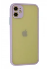 BFS iPhone 11 Kılıf Montreal Silikon Kapak - Mor