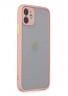 BFS  iPhone 11 Kılıf Montreal Silikon Kapak - Pembe