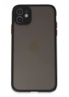 BFS  iPhone 11 Kılıf Montreal Silikon Kapak - Siyah