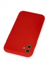 BFS iPhone 11 Kılıf Nano içi Kadife Silikon - Kırmızı