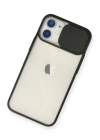 BFS  iPhone 11 Kılıf Palm Buzlu Kamera Sürgülü Silikon - Siyah