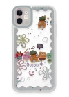 BFS  iPhone 11 Kılıf Sweet Desenli Silikon Kapak - Açık Mavi