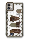 BFS  iPhone 11 Kılıf Sweet Desenli Silikon Kapak - Şeffaf